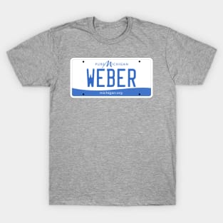 Michigan Weber Vanity license plate T-Shirt